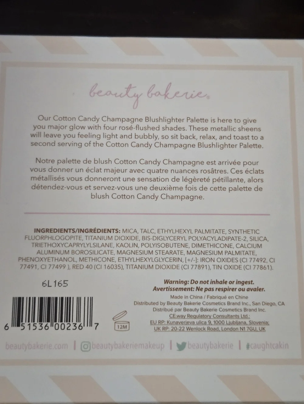 Beauty Bakerie Cotton Candy Champagne Blushlighter Palette